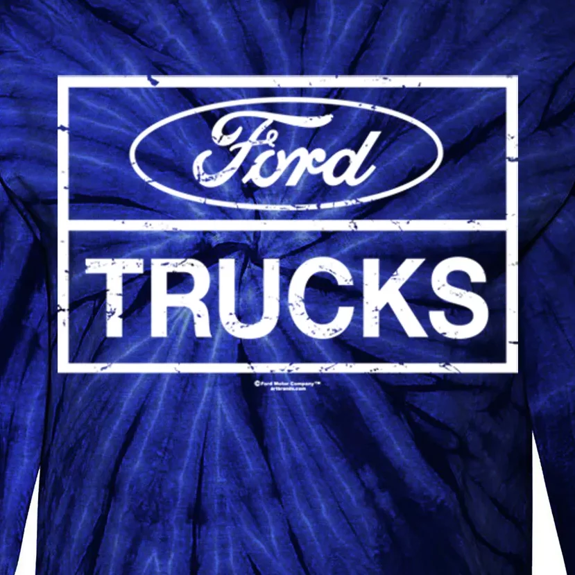 Ford Trucks Distressed Tie-Dye Long Sleeve Shirt