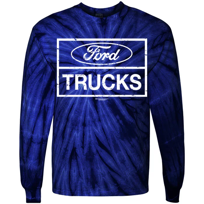 Ford Trucks Distressed Tie-Dye Long Sleeve Shirt