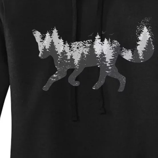 Forest Fox Animal Women's Pullover Hoodie