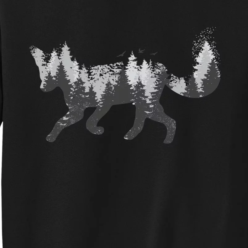 Forest Fox Animal Tall Sweatshirt