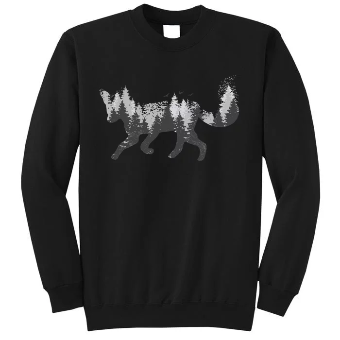 Forest Fox Animal Tall Sweatshirt