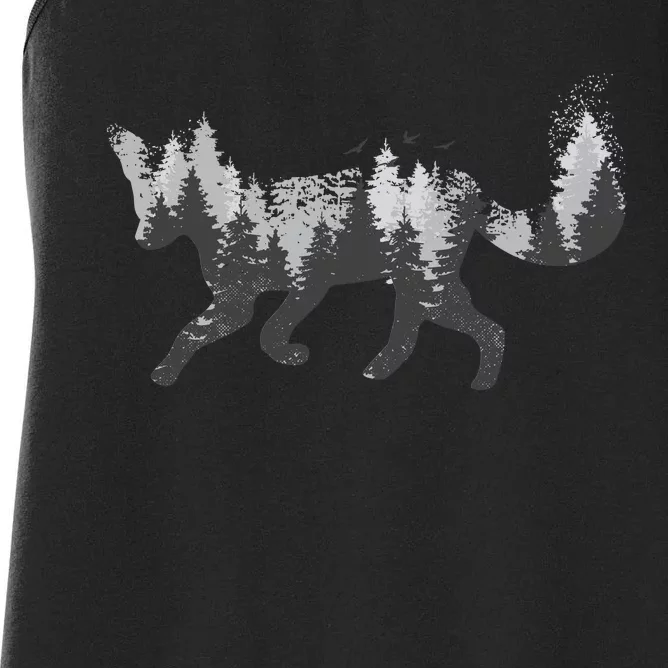 Forest Fox Animal Women's Racerback Tank