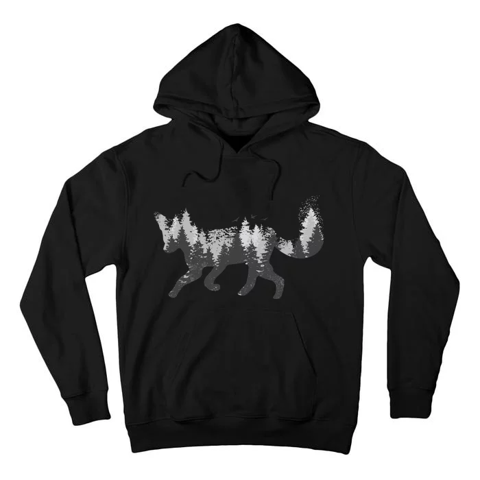 Forest Fox Animal Tall Hoodie