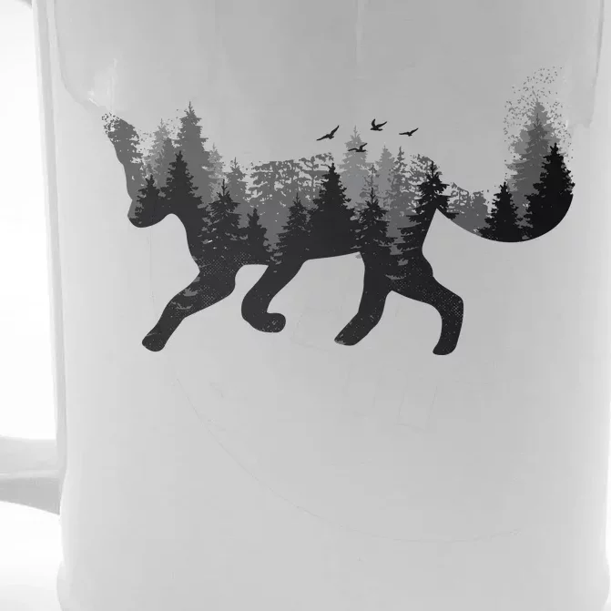 Forest Fox Animal Front & Back Beer Stein