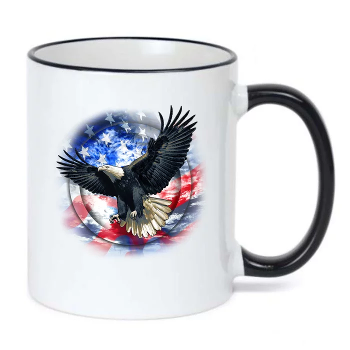 Forever Free United States Eagle Black Color Changing Mug