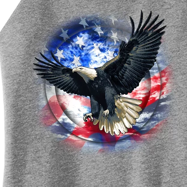 Forever Free United States Eagle Women’s Perfect Tri Rocker Tank