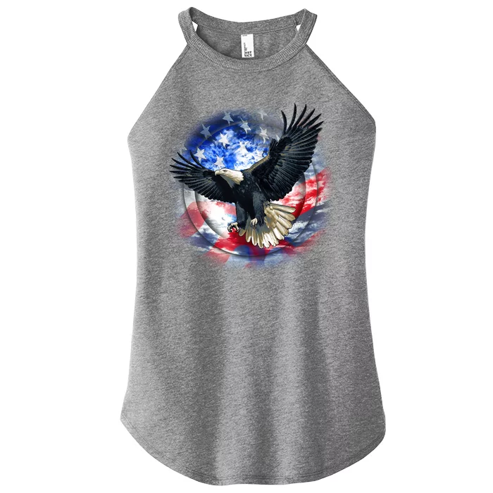 Forever Free United States Eagle Women’s Perfect Tri Rocker Tank