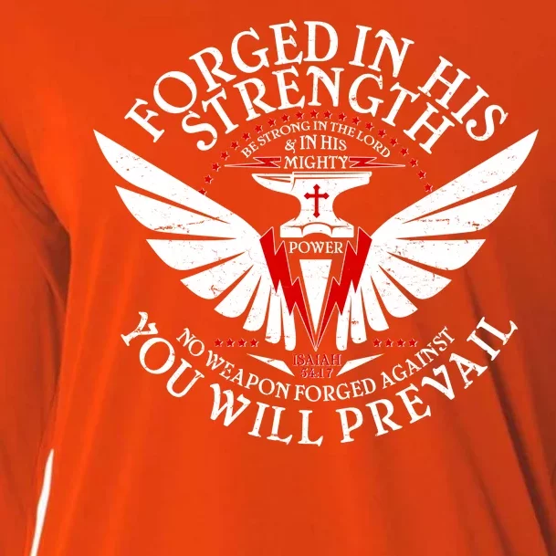 Forged In His Strength Cooling Performance Long Sleeve Crew