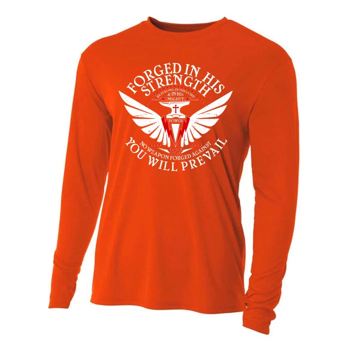 Forged In His Strength Cooling Performance Long Sleeve Crew