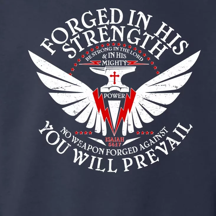 Forged In His Strength Toddler Hoodie