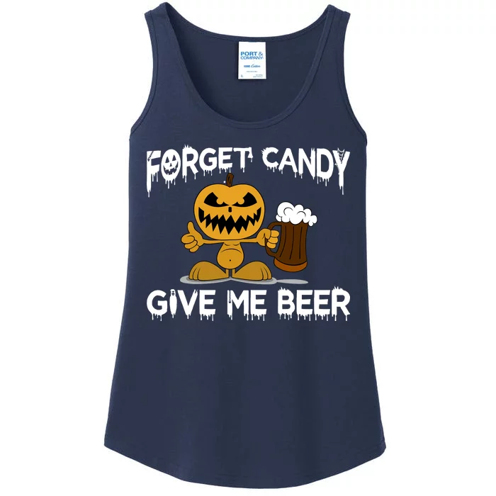 Forget Candy Give Me Beer Ladies Essential Tank