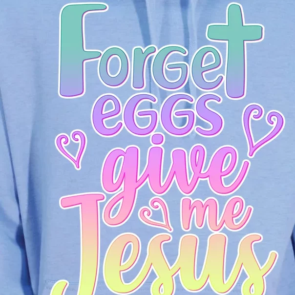 Forget Eggs Give Me Jesus Unisex Surf Hoodie