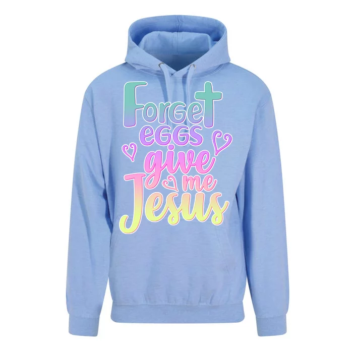 Forget Eggs Give Me Jesus Unisex Surf Hoodie