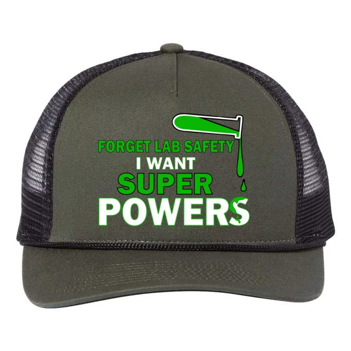 Forget Lab Safety I Want Superpowers Retro Rope Trucker Hat Cap