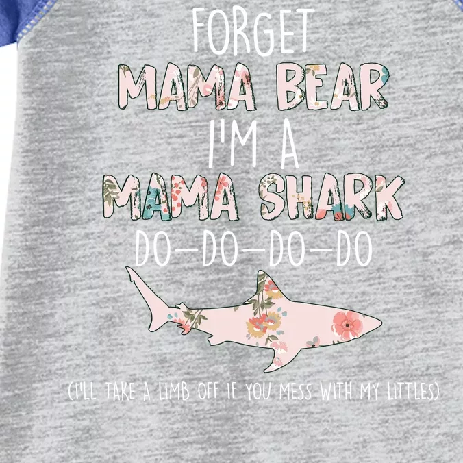 Forget Mama Bear I'm Mama Shark Doo Infant Baby Jersey Bodysuit