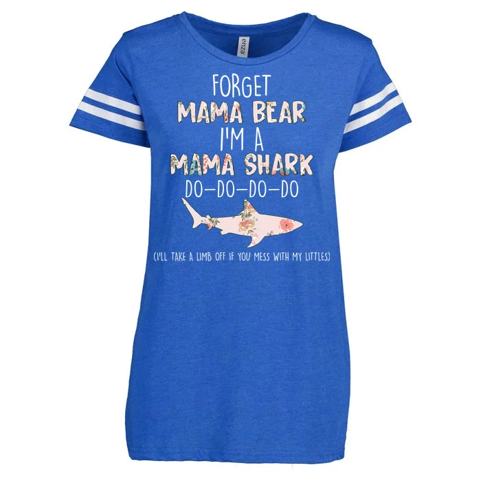 Forget Mama Bear I'm Mama Shark Doo Enza Ladies Jersey Football T-Shirt