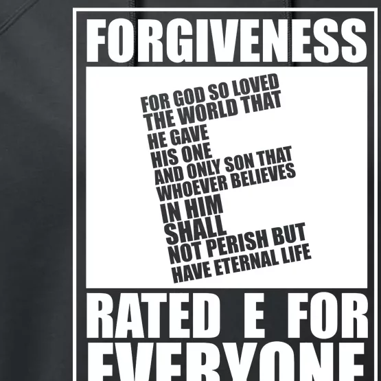 Forgiveness Rated E for Everyone Performance Fleece Hoodie