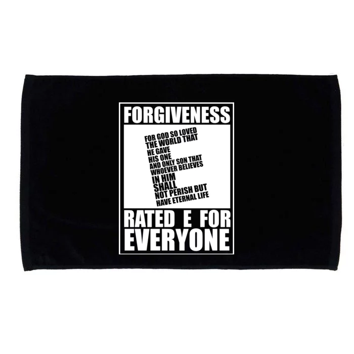 Forgiveness Rated E for Everyone Microfiber Hand Towel