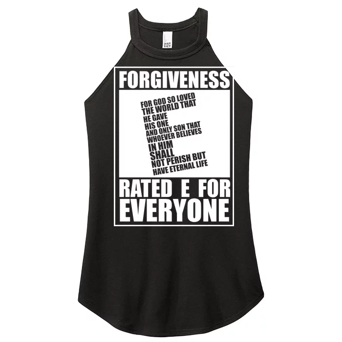 Forgiveness Rated E for Everyone Women’s Perfect Tri Rocker Tank