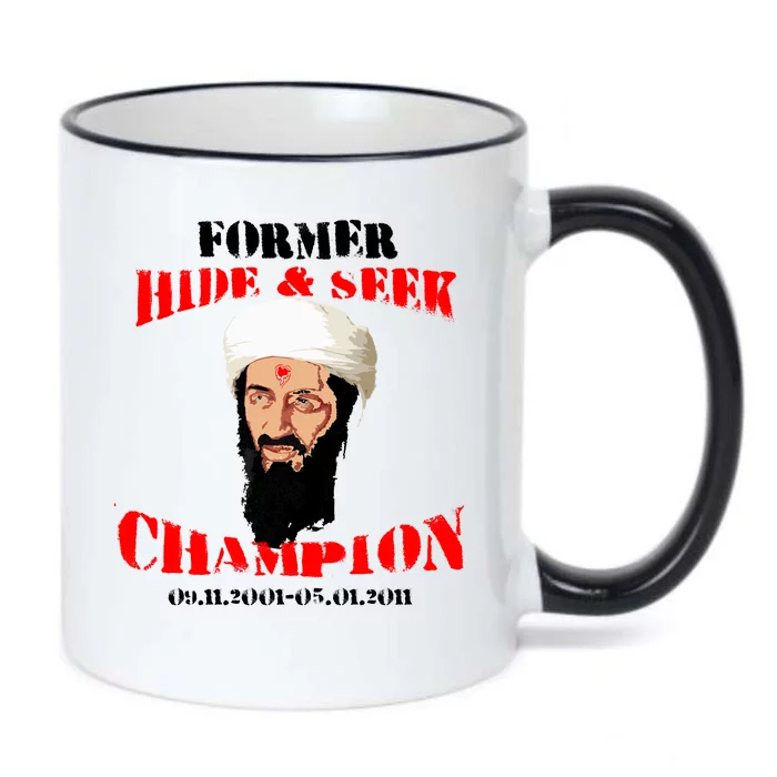 Former Hide and Seek Champion Osama Bin Laden Black Color Changing Mug