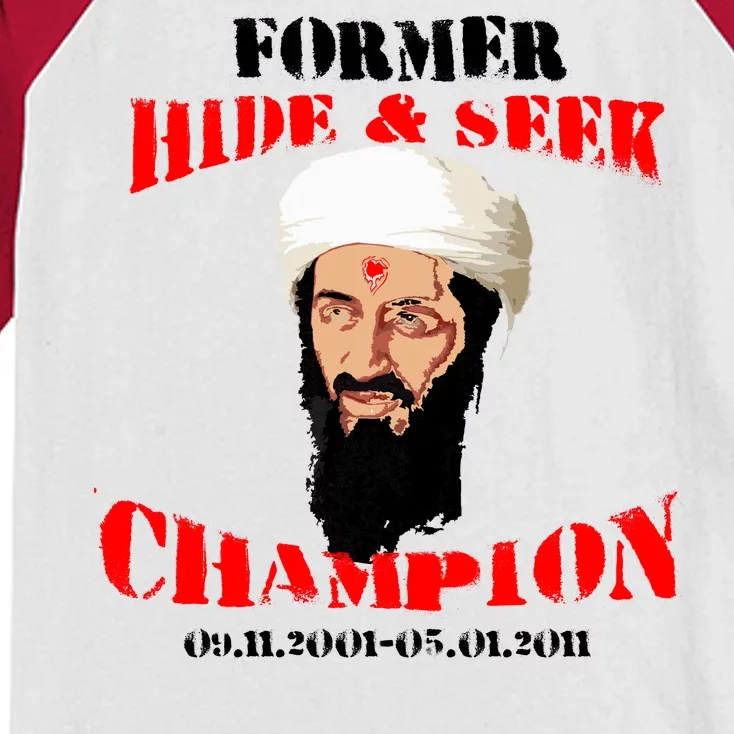 Former Hide and Seek Champion Osama Bin Laden Kids Colorblock Raglan Jersey