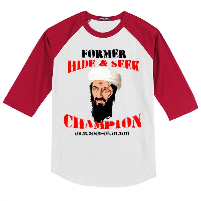 Former Hide and Seek Champion Osama Bin Laden Kids Colorblock Raglan Jersey