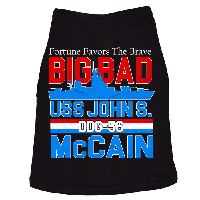 Fortune Favors The Brave DDG-56 USS John S. McCain Doggie Tank