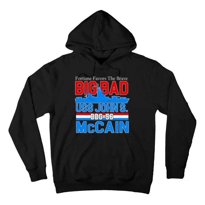 Fortune Favors The Brave DDG-56 USS John S. McCain Hoodie