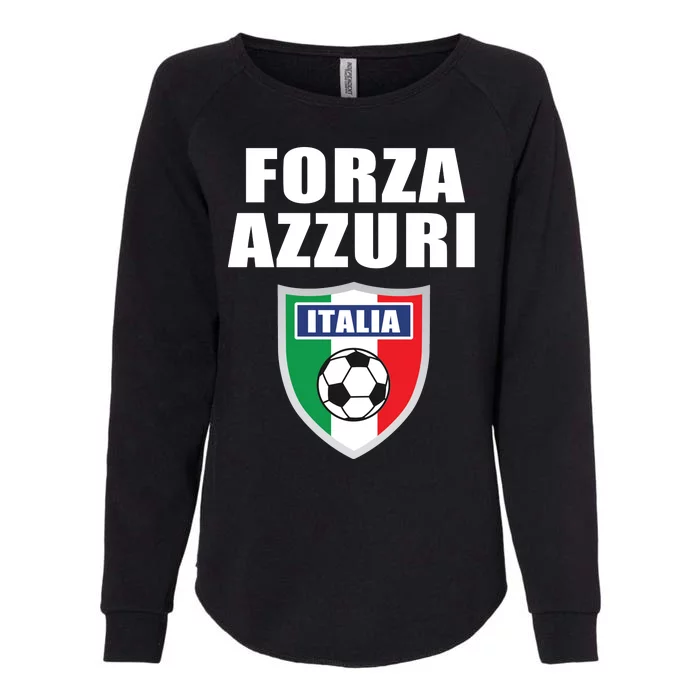 Forza Azzuri Italia Soccer Womens California Wash Sweatshirt