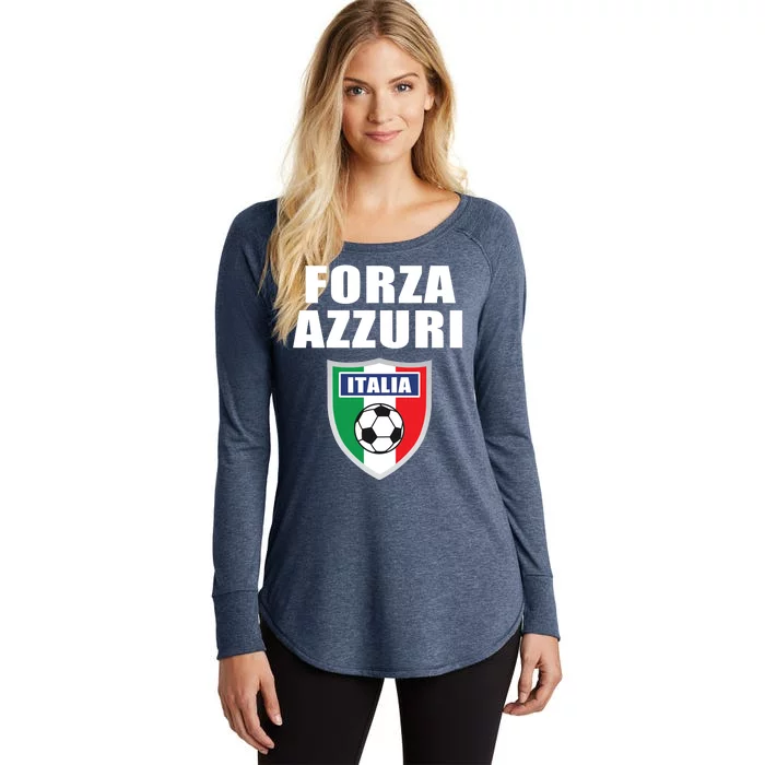 Forza Azzuri Italia Soccer Women's Perfect Tri Tunic Long Sleeve Shirt