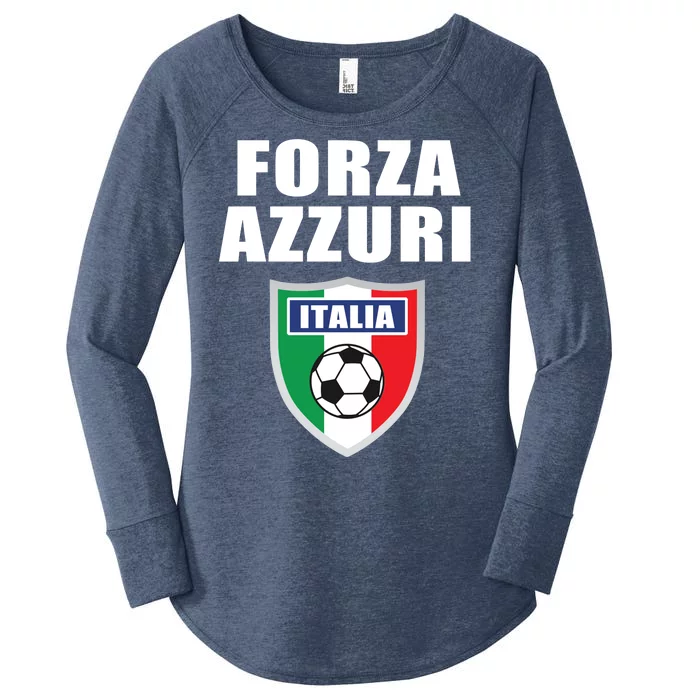 Forza Azzuri Italia Soccer Women's Perfect Tri Tunic Long Sleeve Shirt