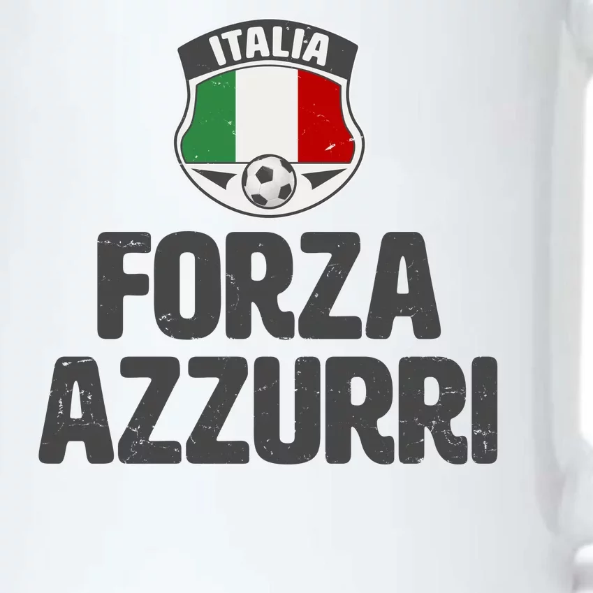 Forza Azzurri Italia Italy Football Soccer Black Color Changing Mug