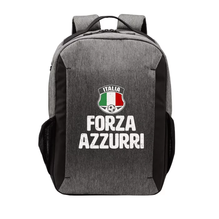 Forza Azzurri Italia Italy Football Soccer Vector Backpack