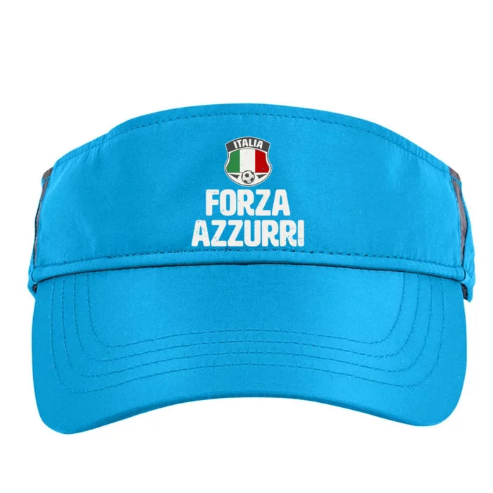 Forza Azzurri Italia Italy Football Soccer Adult Drive Performance Visor