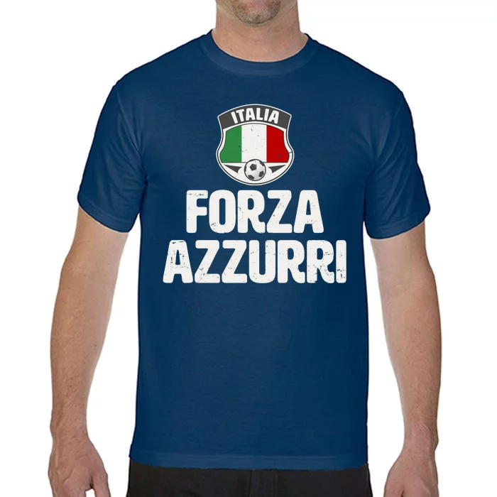 Forza Azzurri Italia Italy Football Soccer Comfort Colors T-Shirt