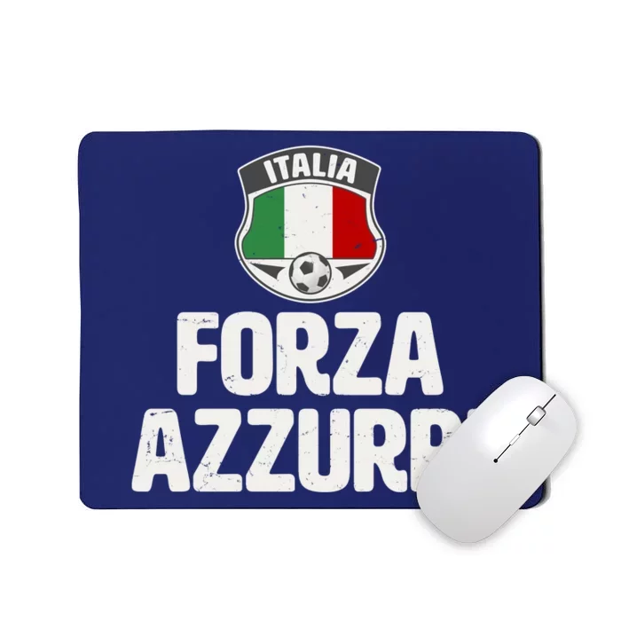 Forza Azzurri Italia Italy Football Soccer Mousepad