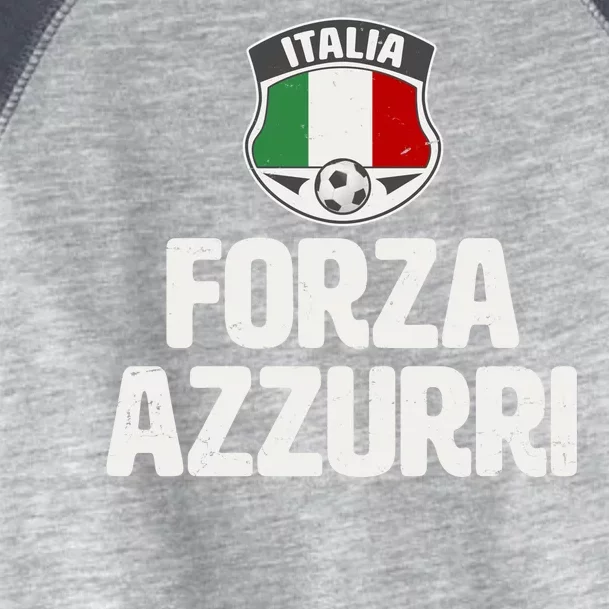 Forza Azzurri Italia Italy Football Soccer Toddler Fine Jersey T-Shirt