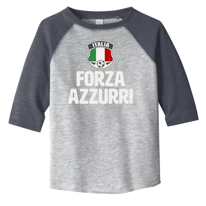 Forza Azzurri Italia Italy Football Soccer Toddler Fine Jersey T-Shirt