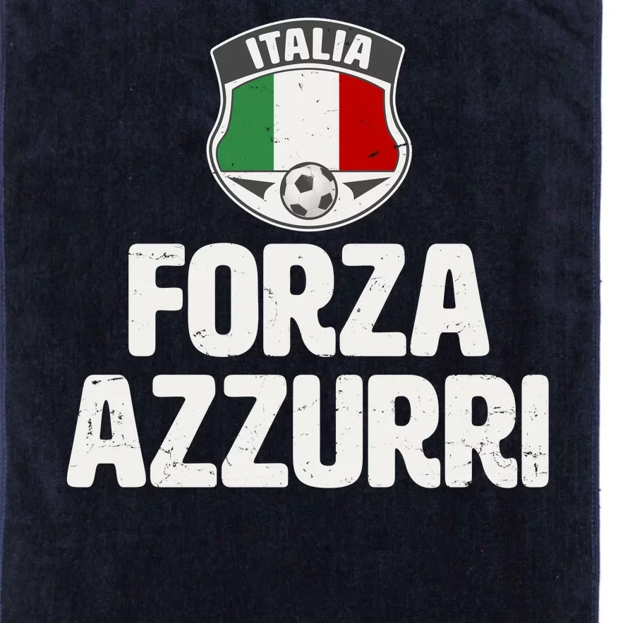 Forza Azzurri Italia Italy Football Soccer Platinum Collection Golf Towel