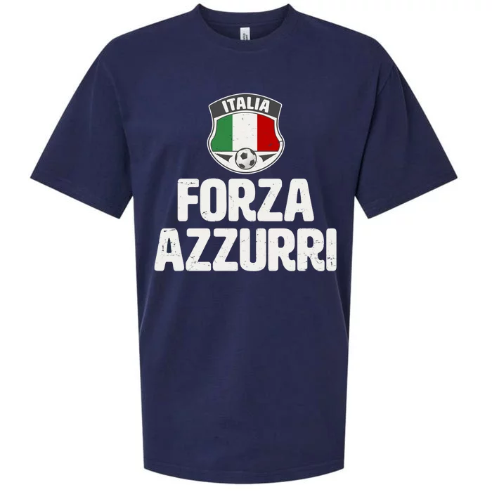 Forza Azzurri Italia Italy Football Soccer Sueded Cloud Jersey T-Shirt