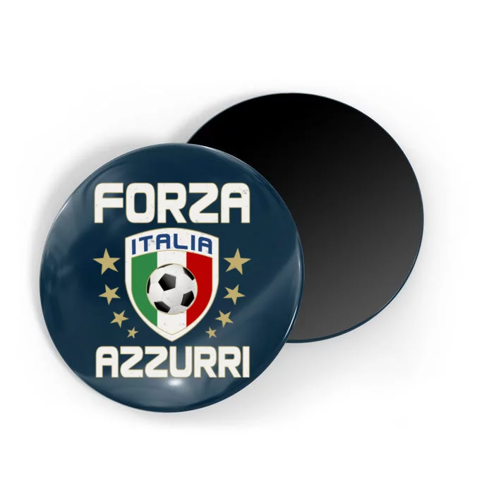 Forza Azzurri Italia Italy Shield Logo Soccer Team Magnet