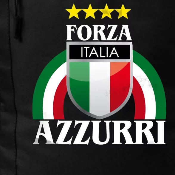 Forza Azzurri Italia Soccer Italian Team Flag 2021 Daily Commute Backpack