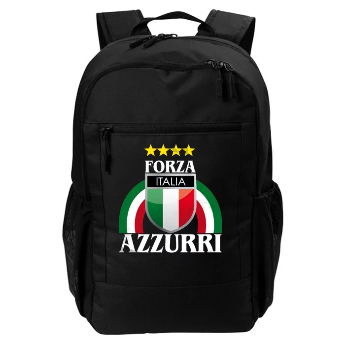 Forza Azzurri Italia Soccer Italian Team Flag 2021 Daily Commute Backpack