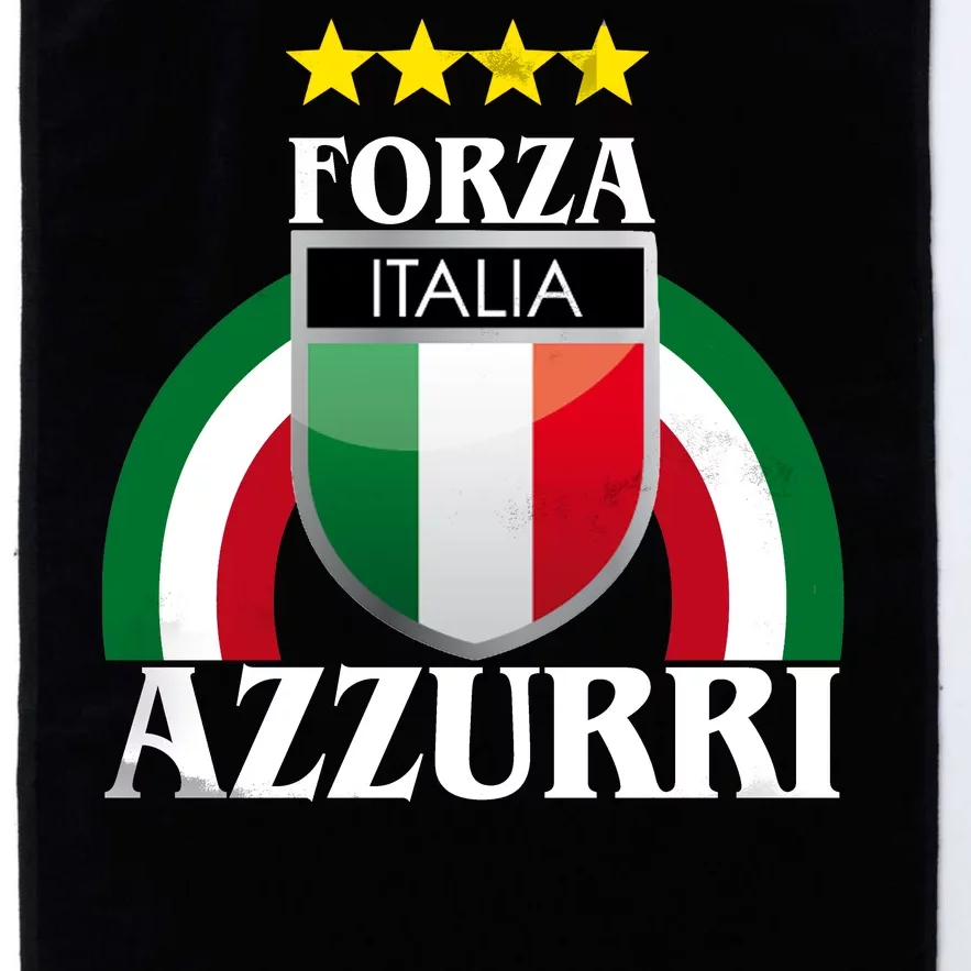 Forza Azzurri Italia Soccer Italian Team Flag 2021 Platinum Collection Golf Towel