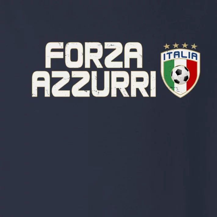 Forza Azzurri Italy Italia Soccer Team Fan Logo Toddler Long Sleeve Shirt