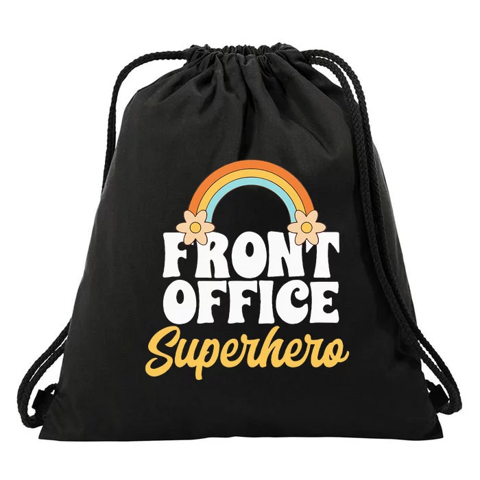 Front Office Superhero Secretary Administrative Assistant Drawstring Bag