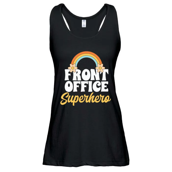 Front Office Superhero Secretary Administrative Assistant Ladies Essential Flowy Tank