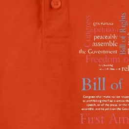 Freedom Of Speech American Bill Of Rights 1st Amendment Dry Zone Grid Performance Polo