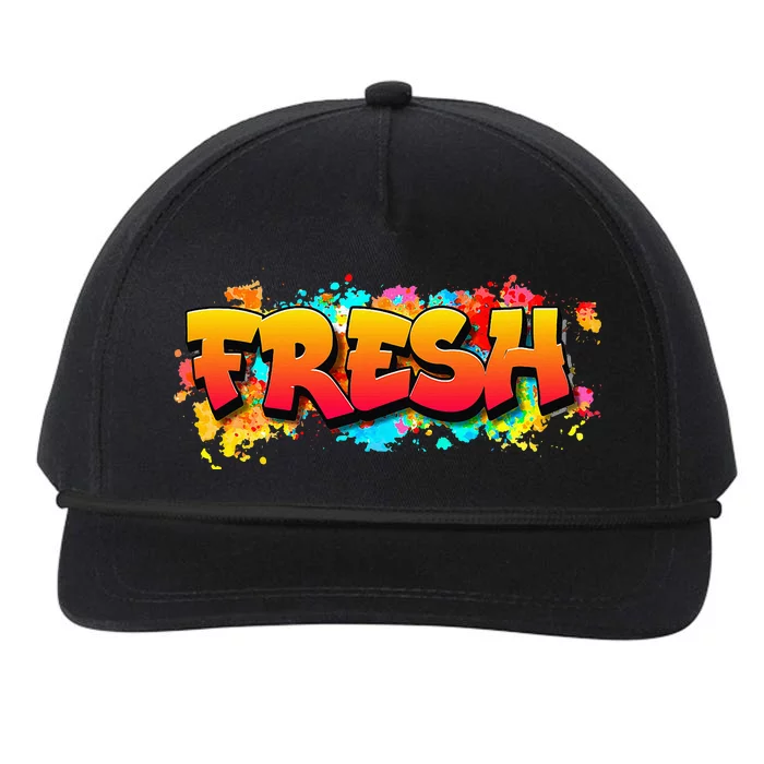 Fresh Old School Graffiti Style Funny Graffiti Graphic Snapback Five-Panel Rope Hat