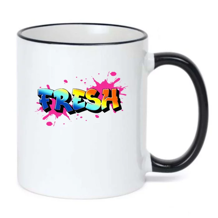 Fresh Old School Graffiti Style Funny Graffiti Graphic Black Color Changing Mug